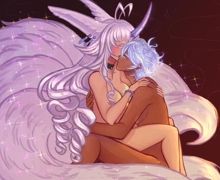 Vyre and Soleia Thigh up + Additional Character