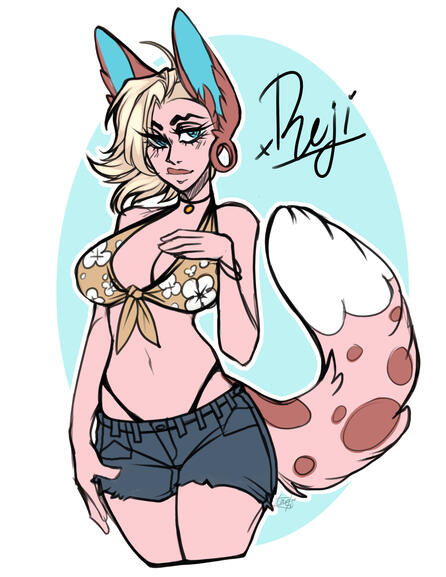 Reji Flat Colored Sketch