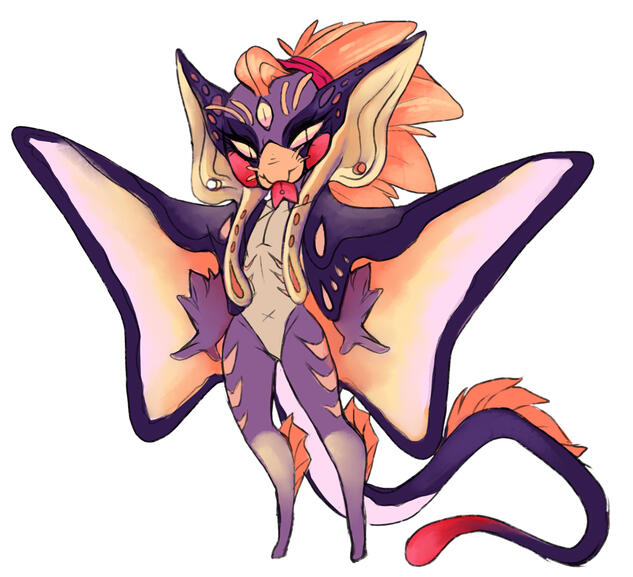 Tide-Caller Vasteri Lineart + Flat Colors