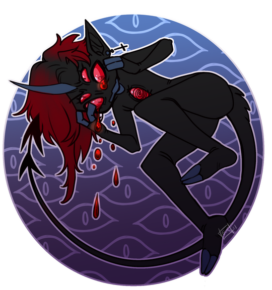 Demon Tears Lineart + Flat Color