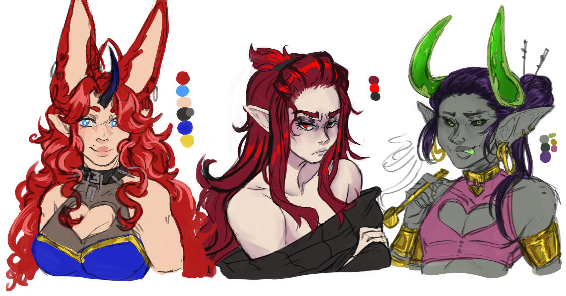 Soleia Ravessand, Wrenn Devalsha, and Demitrius "Demi" Crucibith