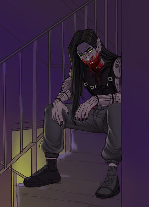 Ambroze Nitengale -- Cyberpunk 2077 Au -- WIP